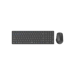 RAPOO 9700M - Toetsenbord en muis set - Draadloos - AZERTY - Ultradun - Zwart