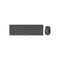 RAPOO 9700M - Toetsenbord en muis set - Draadloos - AZERTY - Ultradun - Zwart