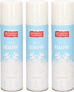 5x Sneeuwspray/spuitsneeuw bussen 150 ml - Kunstsneeuw/nepsneeuw spray