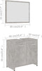 vidaXL - Badkamermeubelset - bewerkt - hout - betongrijs
