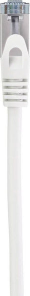 Renkforce RF-5043914 RJ45 Netwerkkabel, patchkabel CAT 6A S/FTP 1.00 m Wit Snagless, Vlambestendig 1 stuk(s)