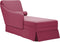 vidaXL - Chaise - longue - met - bolster - en - rechterarmleuning - fluweel - wijnrood