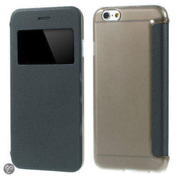 MW Book Case Window View Grijs voor Apple iPhone 6