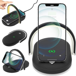 MW® - Bureaulamp - Leeslampje voor Boek - Leeslamp - Leeslampje - Bedlamp - Draadloze Oplader - LED Dimbaar - UITVERKOOP