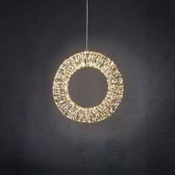 Luca Lighting Lichtkrans - Warm Witte LED Verlichting - Ø45 cm - Zilver
