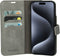 Mobiparts iPhone 15 Pro Max - Classic Wallet Case - Ruimte voor pasjes - Granite Grey