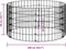vidaXL - Gabion - paal - rond - Ø100x50 - cm - gegalvaniseerd - staal