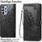 imoshion Hoesje Geschikt voor Samsung Galaxy A23 (5G) Hoesje Met Pasjeshouder - imoshion Mandala Bookcase - Zwart