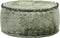 vidaXL - Poef - rond - 40x20 - cm - fluweel - groen