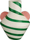 Mica Decorations Stratt Vaas - Keramiek - H28 x Ø22 cm - Groen