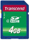 Transcend SDHC Class 4 - Geheugenkaart 4 GB - Betrouwbare prestaties - (1 stuk)