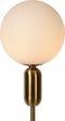 Atmooz - Vloerlamp Eden - Staande Lamp - Stalamp - Woonkamer - Goud Brons en Zwart marmer en Wit glas - Hoogte 165cm - Glas en Metaal