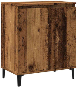 vidaXL - Dressoir - 60x35x70 - cm - bewerkt - hout - oud - houtkleurig
