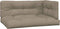 vidaXL - Palletkussens - 3 - st - stof - taupe