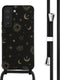 iMoshion Hoesje Geschikt voor Samsung Galaxy S22 Hoesje Met Koord - iMoshion Siliconen design hoesje met koord - Zwart / Sky Black