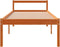 vidaXL - Seniorenbed - massief - grenenhout - wasbruin - 90x190 - cm