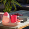 Béaba Silicone Maaltijdset - Kinderservies - 4-delig - Zuignap Kom, Bord & Lepel - Roze