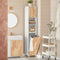 SoBuy BZR74-W - Badkamer Kolomkast - Grote Opbergruimte L31 x B32 x H170 cm - Blanc