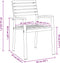 vidaXL - Tuinstoelen - 4 - stuks - Grijs - Massief - Acacia - Hout - en - Staal