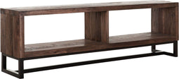 DTP Home TV stand Timber medium, 2 open racks,45x160x35 cm, mixed wood