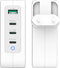j5create JUP43130E-EN - 130W GaN USB-C® 4-poorts oplader - Power Delivery 3.0 - Grijs