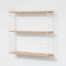 Tomado - Wandrek - Hout & Wit - Boekenrek - 70x21x68cm - Uitbreidbaar