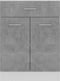 vidaXL - Onderkast - met - lade - 60x46x81,5 - cm - bewerkt - hout - betongrijs