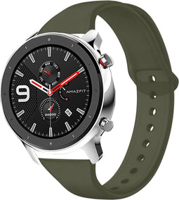 iMoshion Bandje Geschikt voor Amazfit GTR - iMoshion Siliconen bandje - Donkergroen