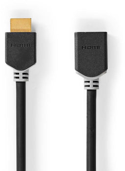 Nedis CVBW34090AT30 - HDMI-Kabel met Ethernet - 4K 60 Hz 18 Gbps - Grijs