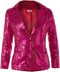 Dressforfun Paillettenjas - Dameskostuum - Glinsterende pailletten - Pink XXL