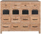 Ladenkast Home ESPRIT Zwart Natuurlijk Metaal Spar Cottage 110 x 40 x 92,5 cm