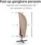 Volcan Parasolhoes - Zweefparasol - Waterdicht - Oxford 420D - Tot 400cm - Taupe