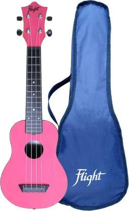 Flight ALMTUS35PNK TUS35 - ABS Travel Ukulele - Lichtgewicht en duurzaam - Roze
