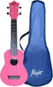 Flight ALMTUS35PNK TUS35 - ABS Travel Ukulele - Lichtgewicht en duurzaam - Roze