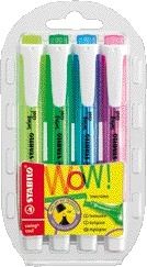 Markeerstift STABILO Swing Cool 275/4 etui à 4 kleuren | 5 stuks