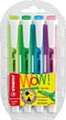 Markeerstift STABILO Swing Cool 275/4 etui à 4 kleuren | 5 stuks
