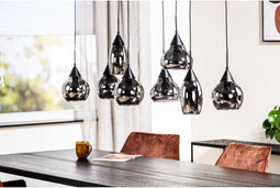 Hanglamp Villa 8-lichts - Smoke glas | BY-OLAF