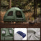 SoBuy OGS61-L-GR - Opvouwbaar Campingbedje - 3 in 1 met anti-UV dak en opblaasbare matras - Donkergroen (2 personen)
