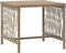 vidaXL - Ligbedden - 2 - stuks - met - Kussens - en - Tafel - Beige - Poly - Riet