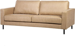 SAVALEN - Driezitsbank - Beige - Kunstleer