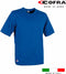 Cofra Zanzibar - Heren T-Shirt Korte Mouwen - Jersey Katoen - Blauw