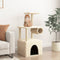 vidaXL - Kattenmeubel - met - sisal - krabpalen - 109,5 - cm - donkergrijs