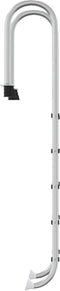vidaXL Zwembadladder 54x38x211 cm 304 roestvrij staal