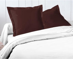 Set van 2 kussenslopen - LOVELY HOME - LH71588 - 73 x 73 cm - Bruin