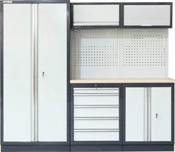 STIER - Basic - Werkplaatsinrichting - 3-delig - Met Gatenwand