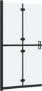 vidaXL - Inloopdouchewand - inklapbaar - 110x190 - cm - ESG-glas - mat