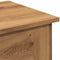 vidaXL - Salontafel - 40x40x42 - cm - bewerkt - hout - artisanaal - eikenkleur