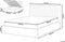 VION - Bed met opbergruimte - Grijs - 160 x 200 cm - Fluweel