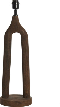 Light & Living Tafellamp Xitta - Mangohout - 55cm - Donkerbruin - excl. kap