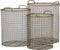 Light & Living PERLIS Mand Ø33x42+Ø38x47,5+Ø43,5x53 cm brons Set van 3
